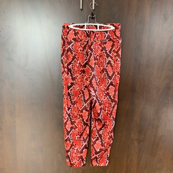 Red snakeskin pants - Picture 2 of 3